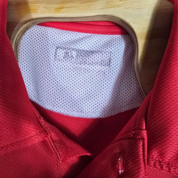 Washington Nationals‎ Embroidered Logo Polo Shirt Large Men's Short Sleeve Red - Picture 4 of 6